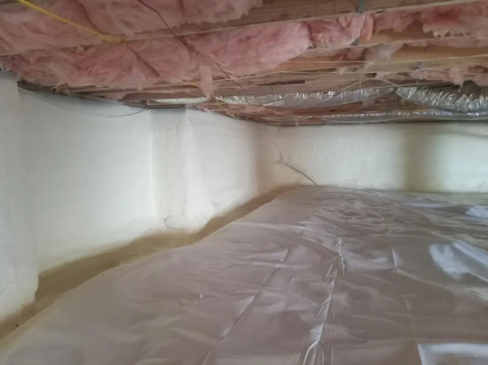 Crawl space encapsulation with closed-cell spray foam for Attic Insulation in Rawlins